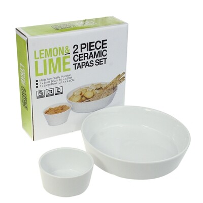 Ceramic 2pce Serving Bowl Set