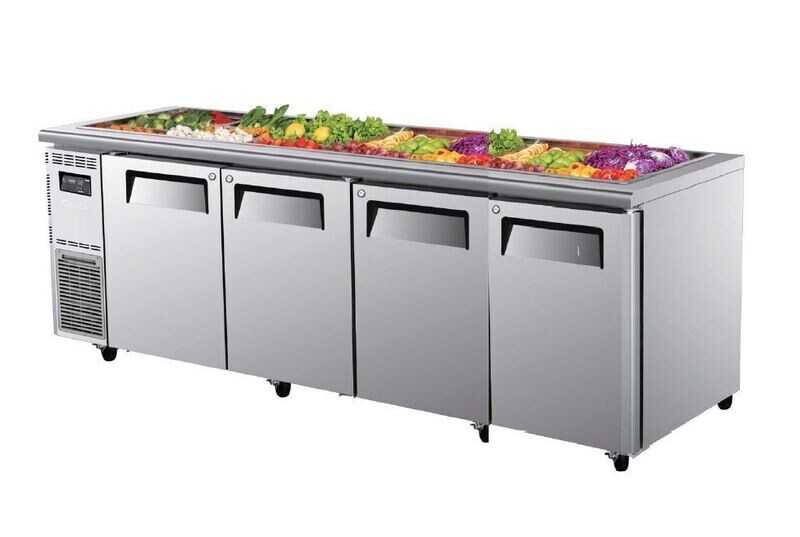 Turbo Air Four Door Under Counter Salad Prep Fridge