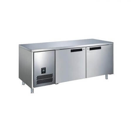 Glacian Slimline 2 Door S/S Underbench Freezer