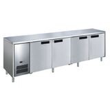 Glacian Slimline 4 Door S/S Underbench Fridge