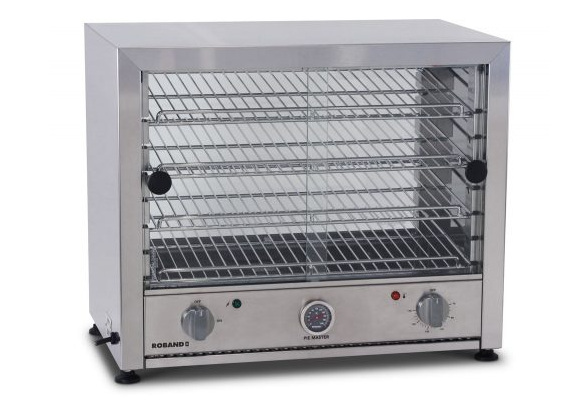 Roband Pie Warmer Glass Doors Single Side 50 Pie Capacity