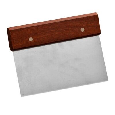 Dough Scraper Stainless Steel - Wood Handle
