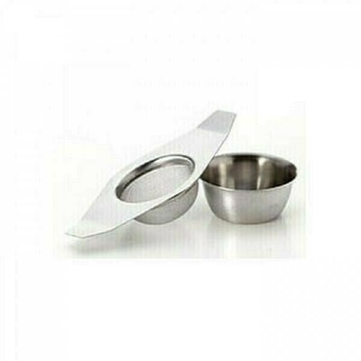Tea Strainer S/Steel with Drip Bowl - 80330