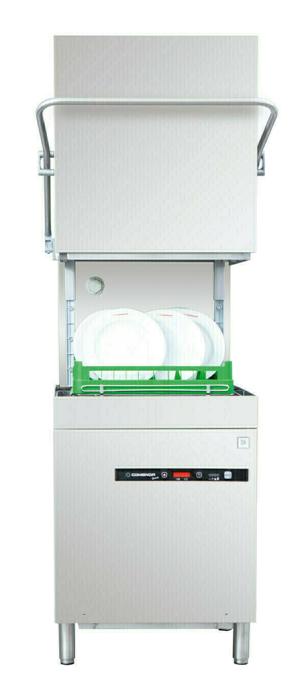 Comenda Prime Line Passthrough Dishwasher with rinse aid and detergent dispenser