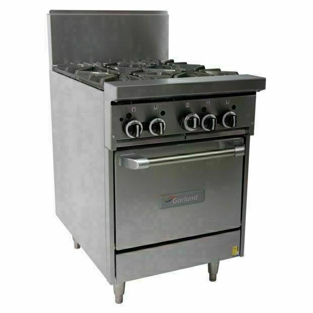 Garland Restaurant Range 600mm 4 Open Burner Oven