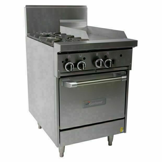 Garland Restaurant Range 600mm 2 Burner 300mm Griddle Oven