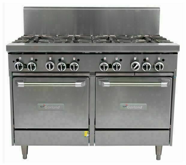 Garland Restaurant Range 1200mm 8 Burner 2 Ovens