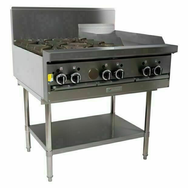 Garland Modular Top 900mm 4 Burner 300mm Griddle