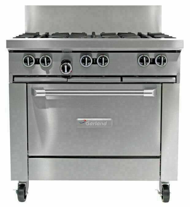 Garland Heavy Duty 900mm 6 Burner Range with Convection Oven