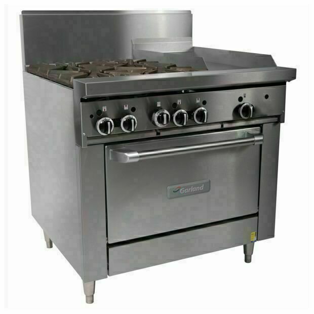 Garland Heavy Duty 900mm 4 Burner with Convection Oven Garland Heavy Duty 900mm 4 Burner with Convection Oven