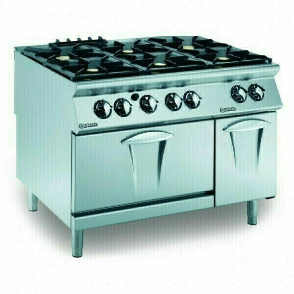 Mareno 90 Series 6 Burner Gas Cook Top w Oven Range 1200mm Wide