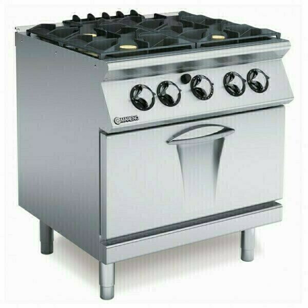 Mareno 70 Series 4 Burner Oven Range 800mm Wide