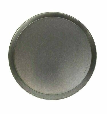 10&quot; White Steel Pizza Tray Plain