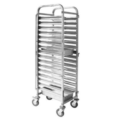 GASTRONORME TROLLEY 1/1 GN PAN 16 TIERS