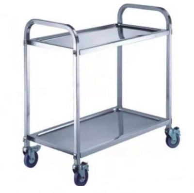 Stainless Steel Trolley 2 Tiers Medium