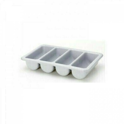 Cutlery Box 4 Compartment Plastic Grey - CUTBOX Cutlery Box 4 Compartment Plastic Grey - CUTBOX