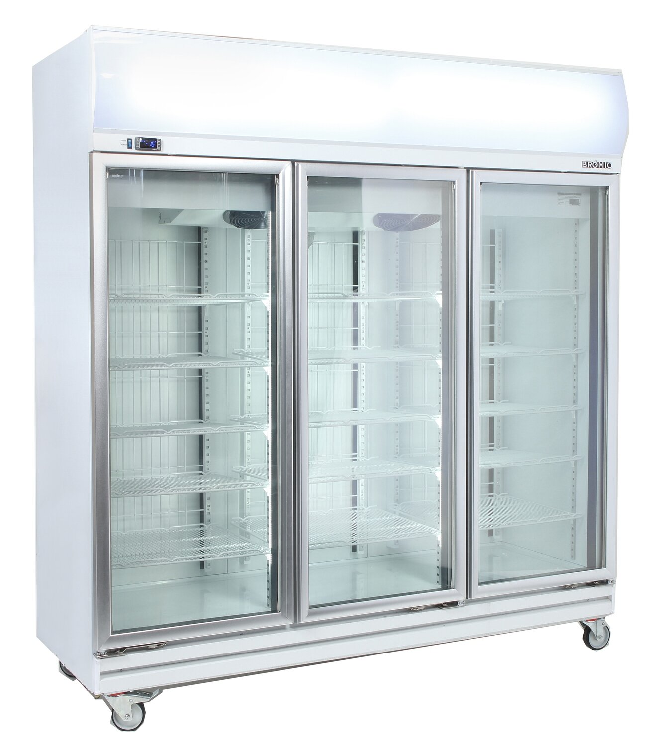 Bromic Flat Glass Door 1507L LED Upright Display Fridge