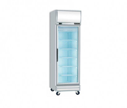 Bromic Flat Glass 444Lt LED Upright Display Freezer