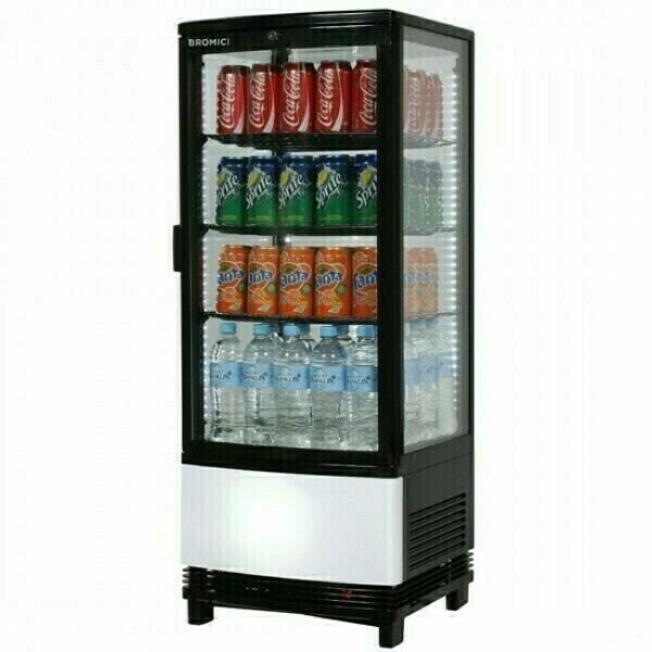 Bromic Curved Glass 98L LED Countertop Beverage Chiller