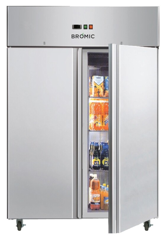 Bromic Gastronorm Stainless Steel 1300Lt Upright Storage Fridge