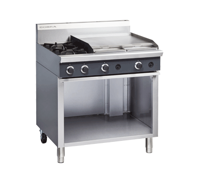 Cobra C9B - 900mm Two Burner / Griddle Gas Cooktop