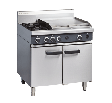 Cobra CR9B - 900mm Two Burner / Griddle Gas Range Static Oven