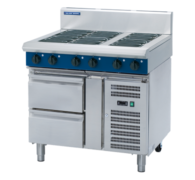Blue Seal Evolution Series E516D-RB - 900mm Electric Cooktop Refrigerated Base