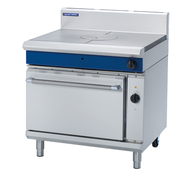Blue Seal Evolution Series GE576 - 900mm Gas Target Top Electric Convection Oven Range
