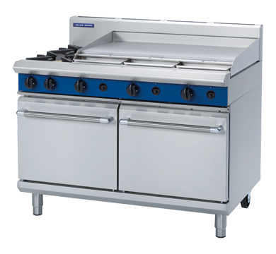 Blue Seal Evolution Series G528A - 1200mm Gas Range Double Static Oven