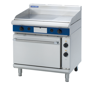 Blue Seal Evolution Series GPE506 - 900mm Gas Griddle Electric Static Oven Range