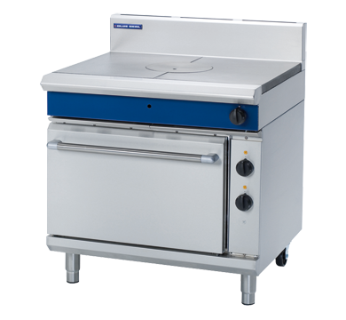 Blue Seal Evolution Series GE570 - 900mm Gas Target Top Electric Static Oven Range