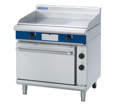 Blue Seal Evolution Series EP506 - 900mm Electric Griddle Static Oven Range