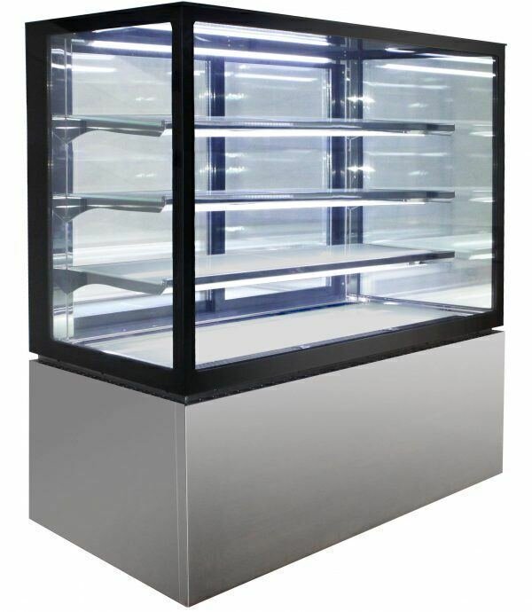 Anvil Square Glass 4 Tier Hot Display 355L