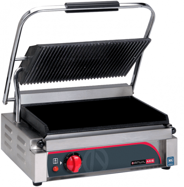 Anvil Panini Press Single Ribbed Top / Flat Bottom