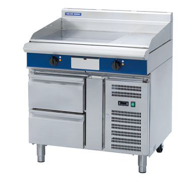 Blue Seal Evolution Series EP516-RB - 900mm Electric Griddle Refrigerated Base