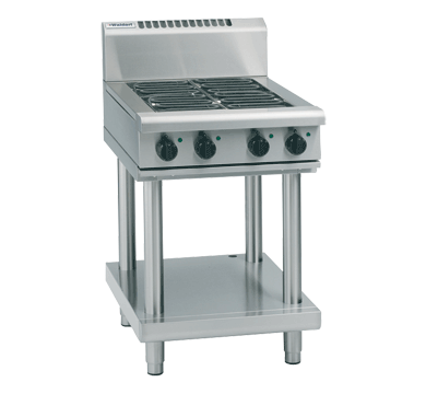 Waldorf 800 Series RNL8403E-LS - 600mm Electric Cooktop Low Back Version Leg Stand