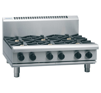 Waldorf 800 Series RNL8600G-B - 900mm Gas Cooktop Low Back Version Bench Model