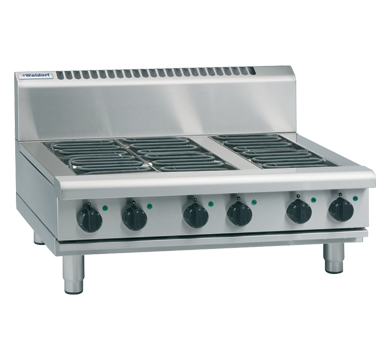 Waldorf 800 Series RNL8603E-B - 900mm Electric Cooktop Low Back Version Bench Model