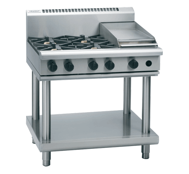 Waldorf 800 Series RNL8603G-LS - 900mm Gas Cooktop Low Back Version Leg Stand