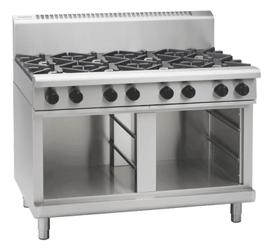 Waldorf 800 Series RNL8806G-CB - 1200mm Gas Cooktop Low Back Version Cabinet Base