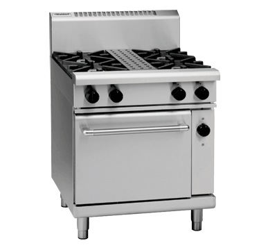 Waldorf 800 Series RNL8513GEC - 750mm Gas Range Electric Convection Oven Low Back Version