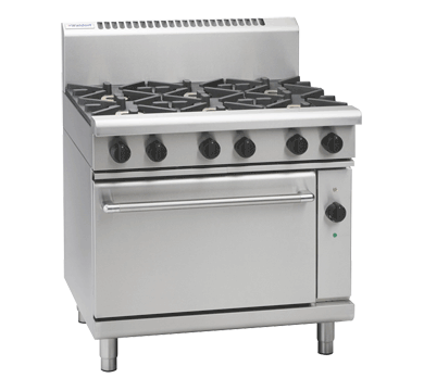 Waldorf 800 Series RNL8619GEC - 900mm Gas Range Electric Convection Oven Low Back Version