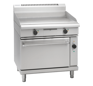 Waldorf 800 Series GPL8910EC - 900mm Electric Griddle Convection Oven Range Low Back Version