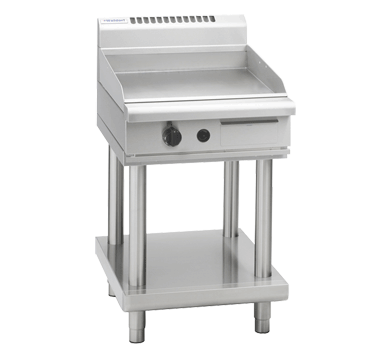 Waldorf 800 Series GPL8600G-LS - 600mm Gas Griddle Low Back Version Leg Stand