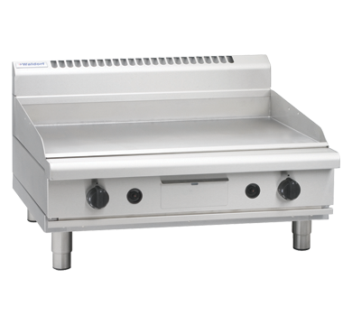 Waldorf 800 Series GPL8900G-B - 900mm Gas Griddle Low Back Version Bench Model