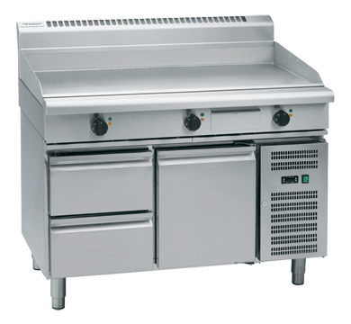 Waldorf 800 Series GP8120E-RB - 120mm Electric Griddle - Refrigerated Base