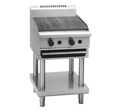 Waldorf 800 Series CHL8600G-LS - 600mm Gas Chargrill Low Back Version Leg Stand