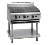 Waldorf 800 Series CHL8900G-LS - 900mm Gas Chargrill Low Back Version Leg Stand