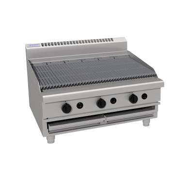 Waldorf 800 Series CHL8900G-B - 900mm Gas Chargrill Low Back Version Bench Model