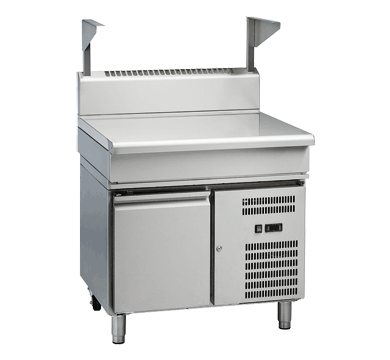 Waldorf 800 Series BT8900S-RB - 900mm Bench Top With Salamander Support Refrigerated Base
